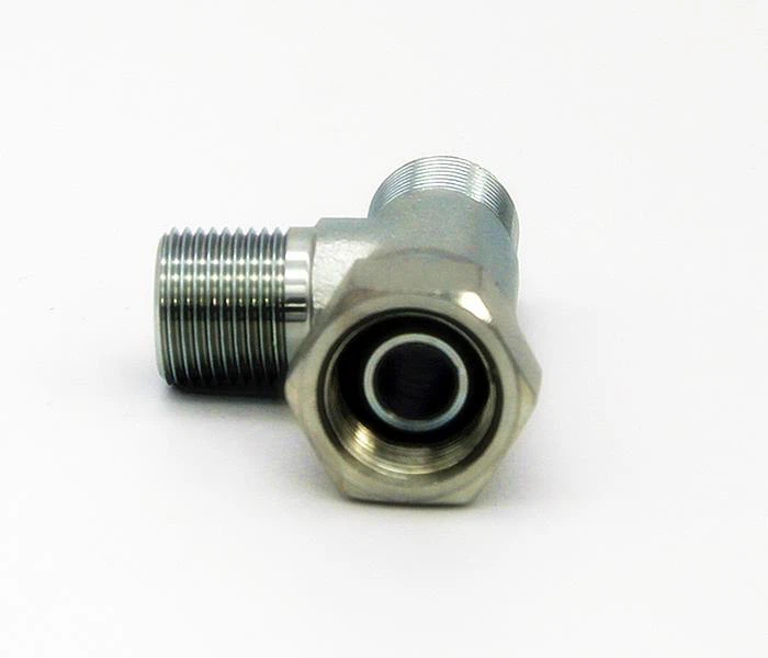 BSP Hydraulic Fittings Adapter Swivel Run Tee-3